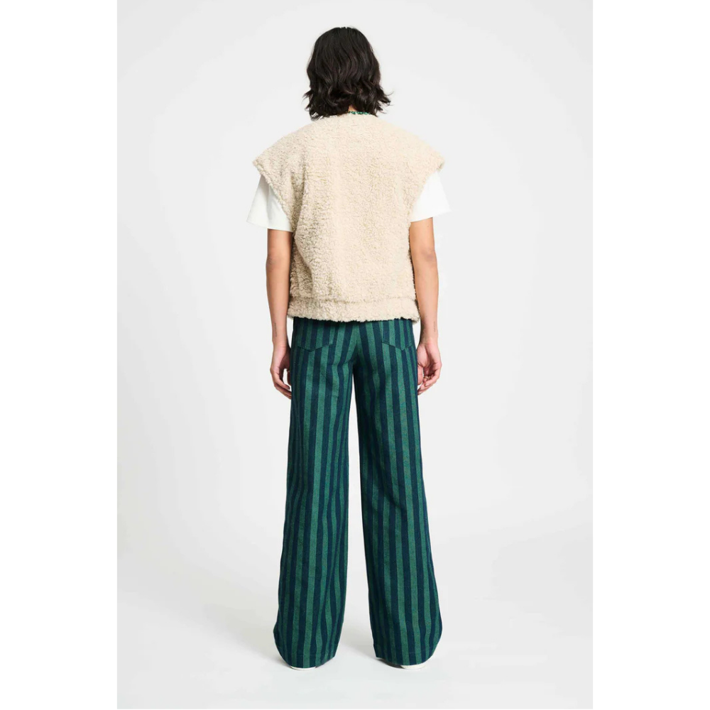 GILET - Teddy Baseball Ecru Ecru GILET - Teddy Baseball Ecru Ecru