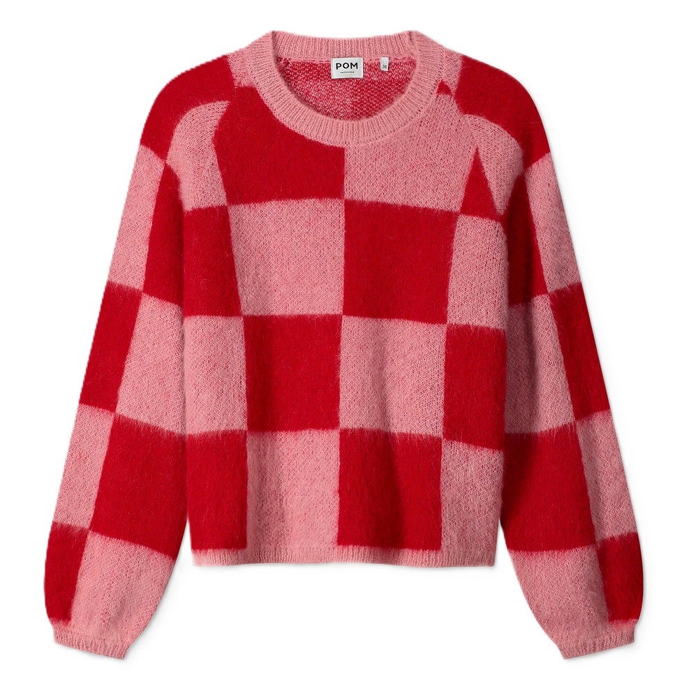 PULLOVER - Checks Rood PULLOVER - Checks Rood