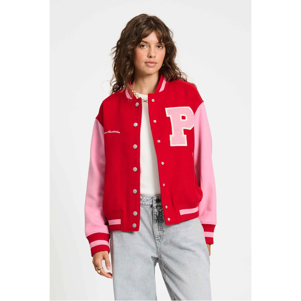 JACKET - Baseball Chili Red Rood JACKET - Baseball Chili Red Rood