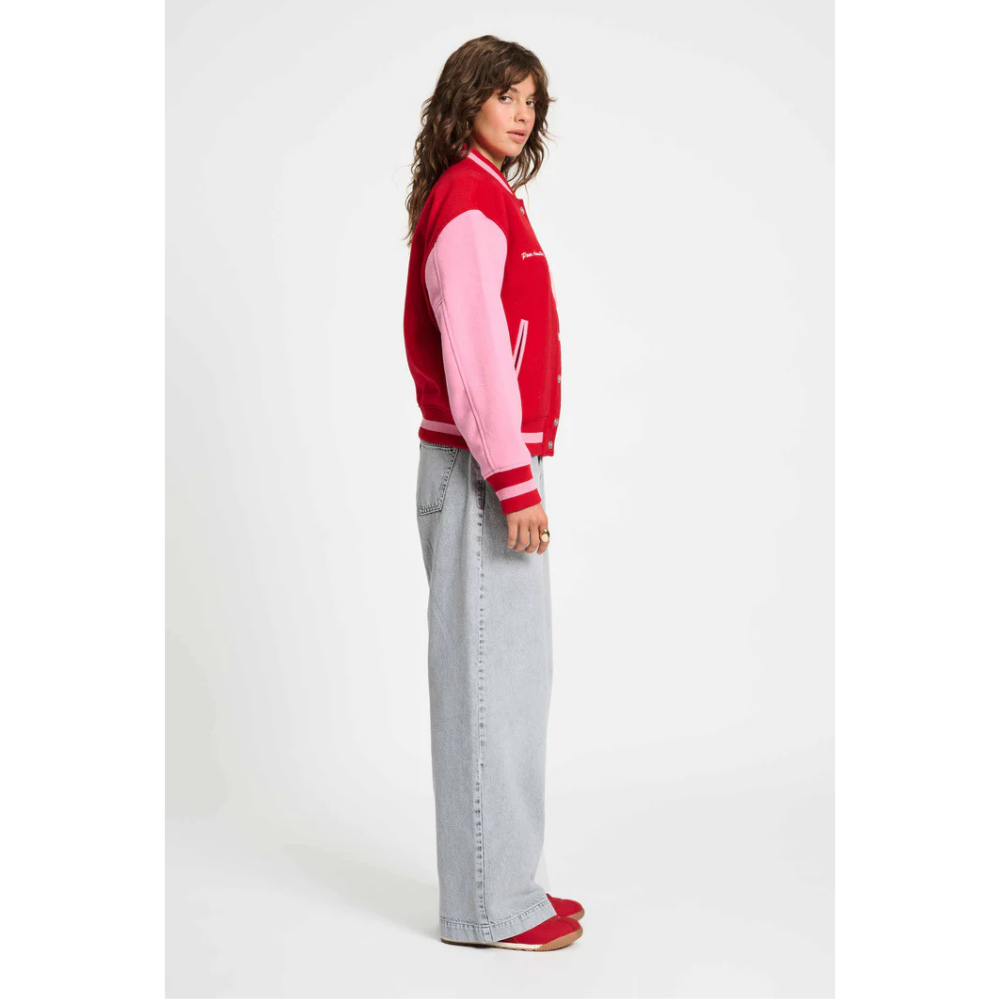 JACKET - Baseball Chili Red Rood JACKET - Baseball Chili Red Rood