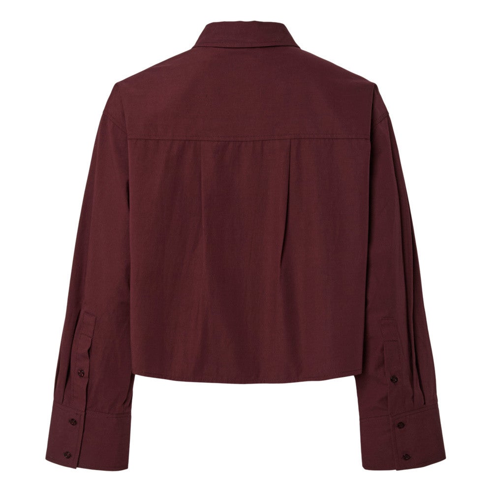 YASLEE LS SHORT SHIRT S. NOOS Bordeaux YASLEE LS SHORT SHIRT S. NOOS Bordeaux
