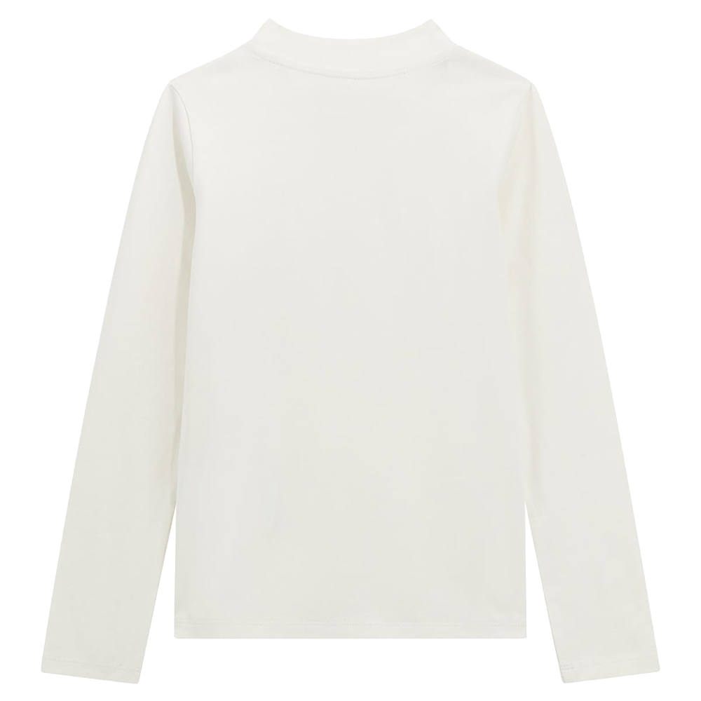 HIGH NECK LS T-SHIRT Off White HIGH NECK LS T-SHIRT Off White
