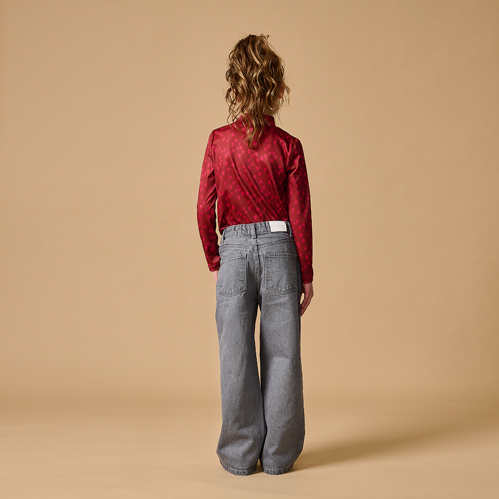 Turtle Neck Allover Hearts Bordeaux Turtle Neck Allover Hearts Bordeaux