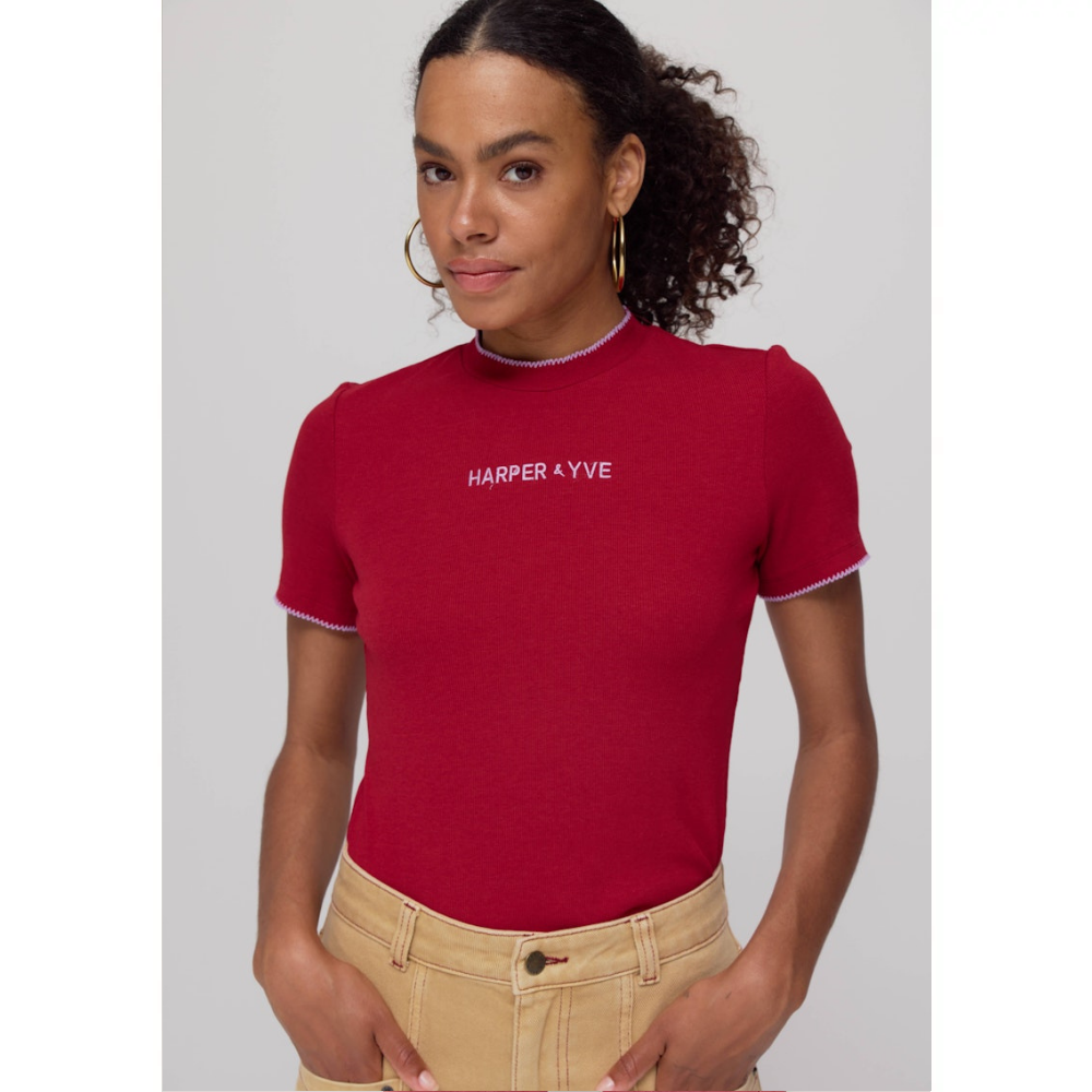 CAMMY-SS Logo T-shirt Rood CAMMY-SS Logo T-shirt Rood