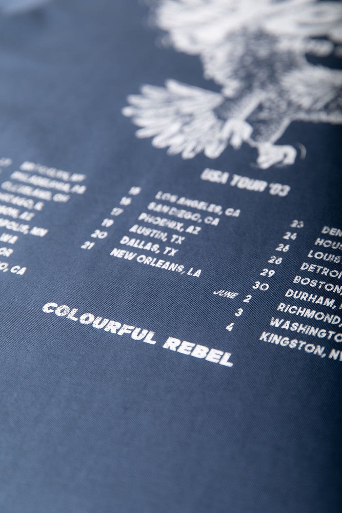 Sand and Dust Tour Loosefit Tee Blauw Sand and Dust Tour Loosefit Tee Blauw