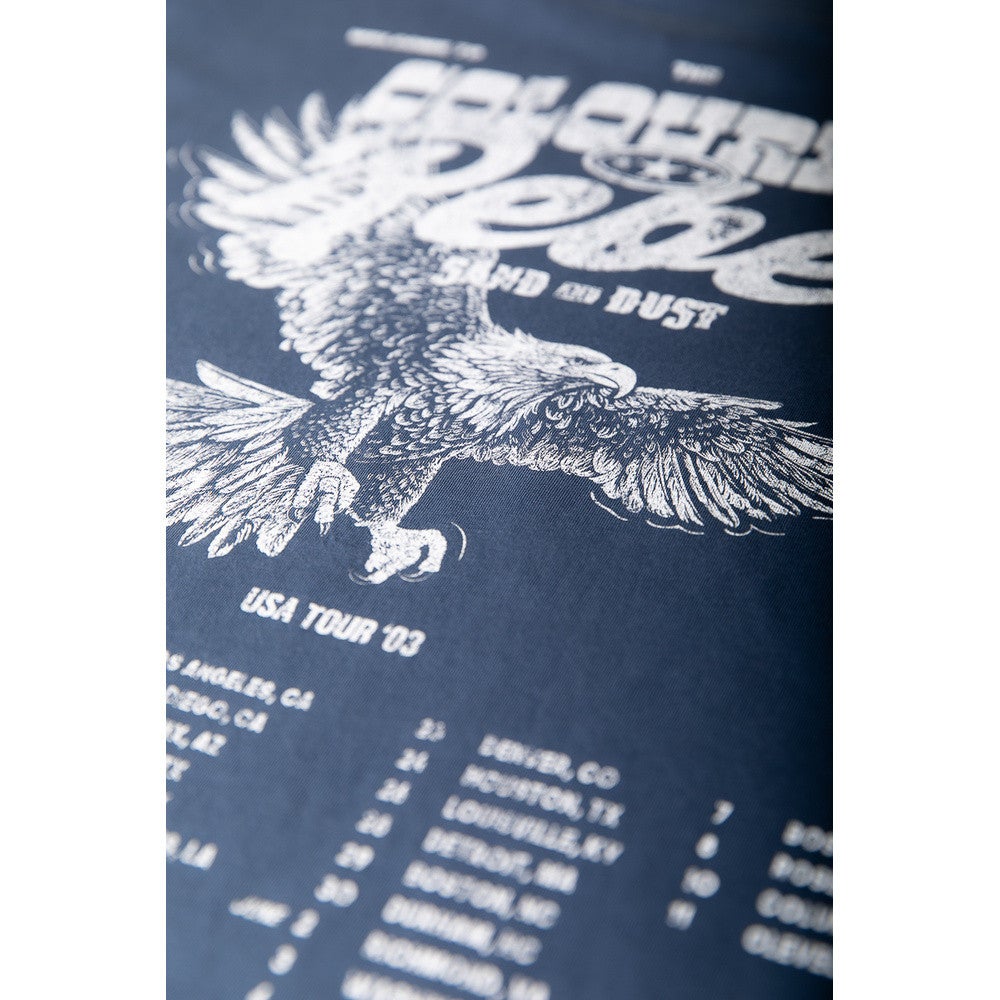 Sand and Dust Tour Loosefit Tee Blauw Sand and Dust Tour Loosefit Tee Blauw