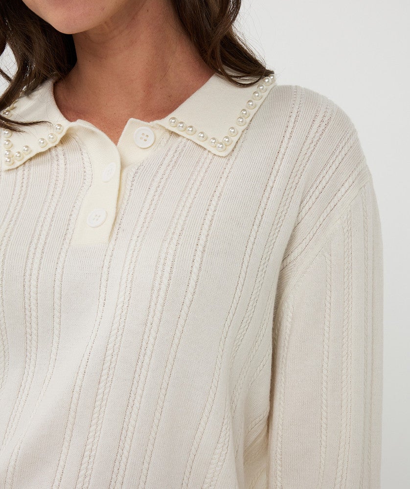 Sweater oversized wool/cashmere Off White Sweater oversized wool/cashmere Off White