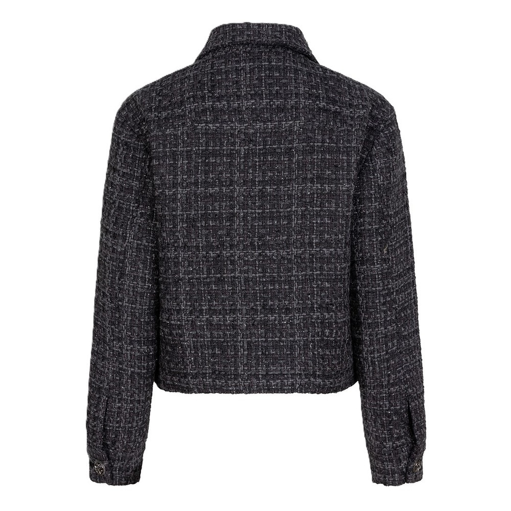 Jacket tweed fancy buttons Grijs Jacket tweed fancy buttons Grijs