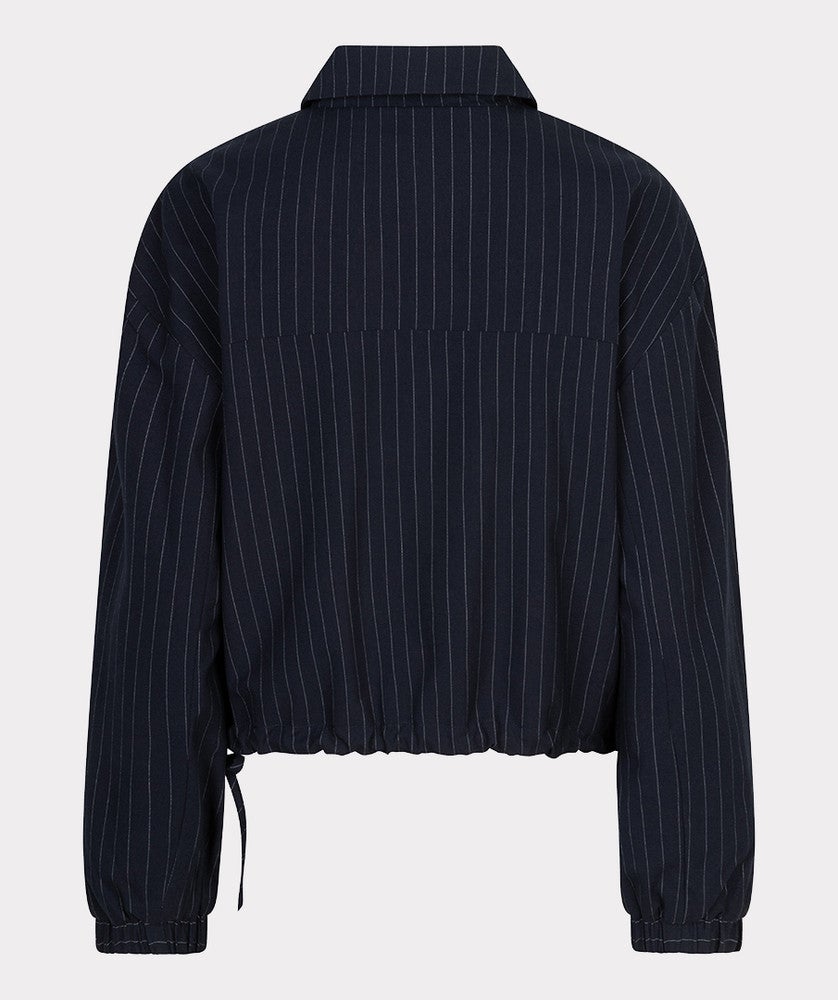 Jacket bomber pinstripe Blauw Jacket bomber pinstripe Blauw