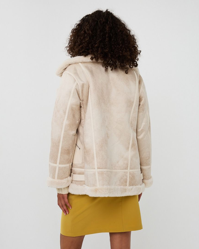 Jacket suedine long Beige Jacket suedine long Beige