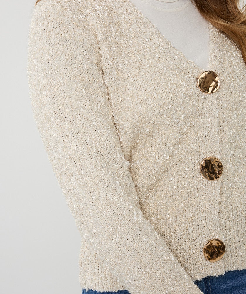Cardigan fancy button Off White Cardigan fancy button Off White