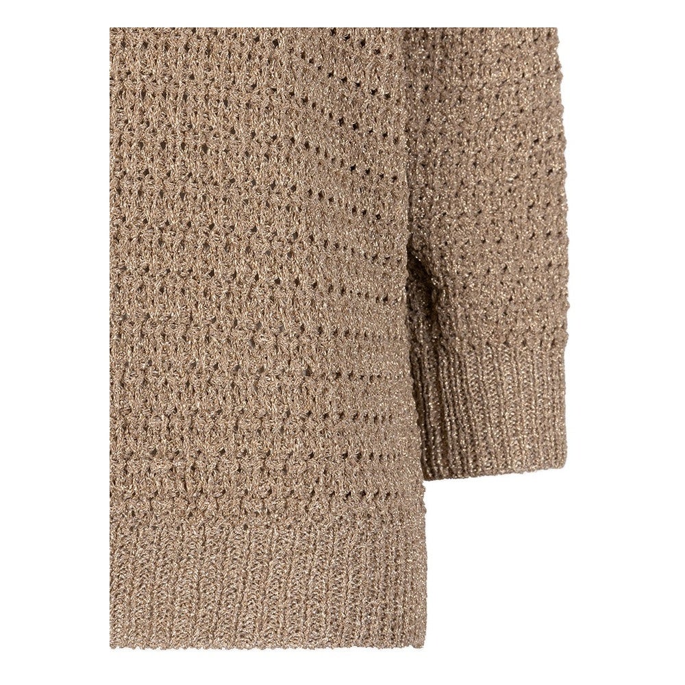 Sweater oversized lurex Beige Sweater oversized lurex Beige