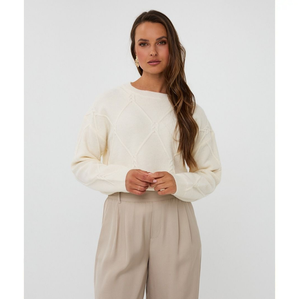 Sweater cable square Off White Sweater cable square Off White