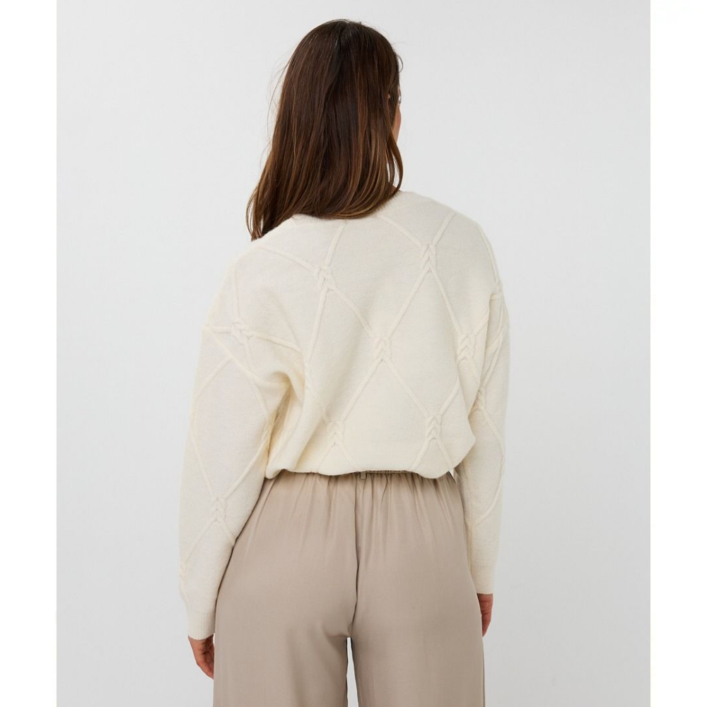 Sweater cable square Off White Sweater cable square Off White