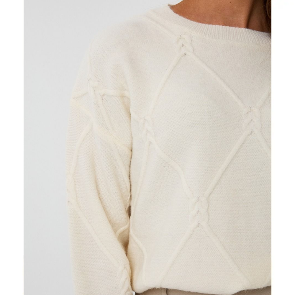 Sweater cable square Off White Sweater cable square Off White