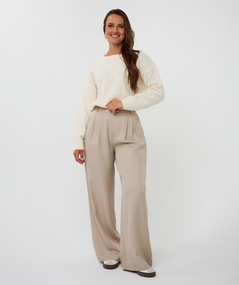 Sweater cable square Off White Sweater cable square Off White