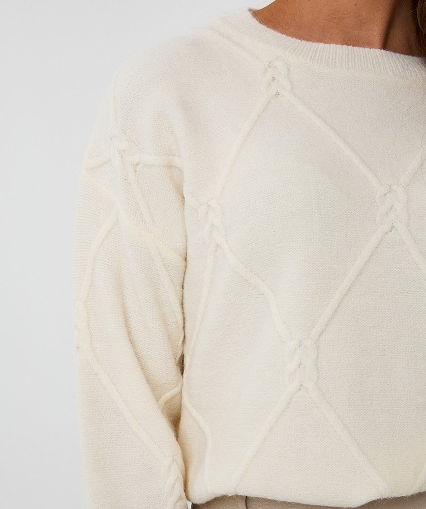 Sweater cable square Off White Sweater cable square Off White