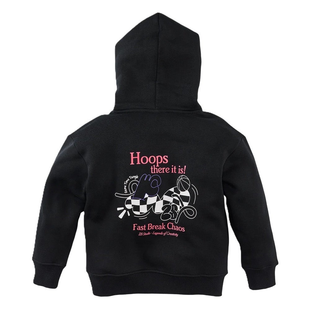 Maddox Hoodie Hoops Backprint Zwart 1 Maddox Hoodie Hoops Backprint Zwart 1
