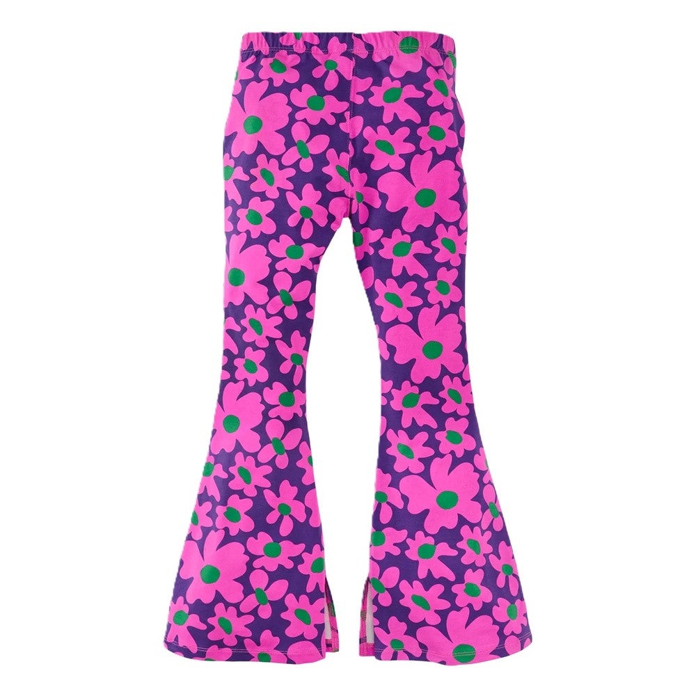 Maylie Flared Pants Purple Flowers Roze Maylie Flared Pants Purple Flowers Roze