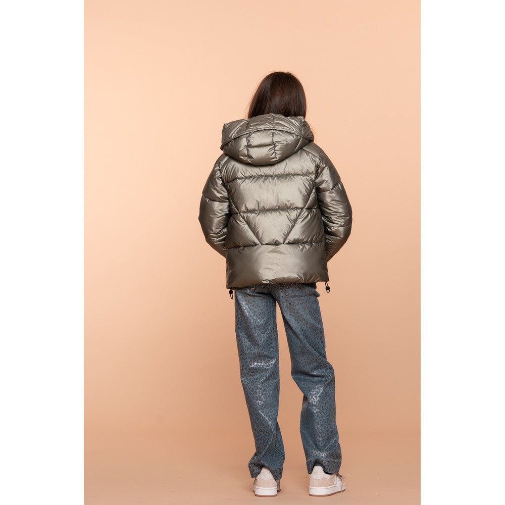 Jacket metallic boxy Groen Jacket metallic boxy Groen