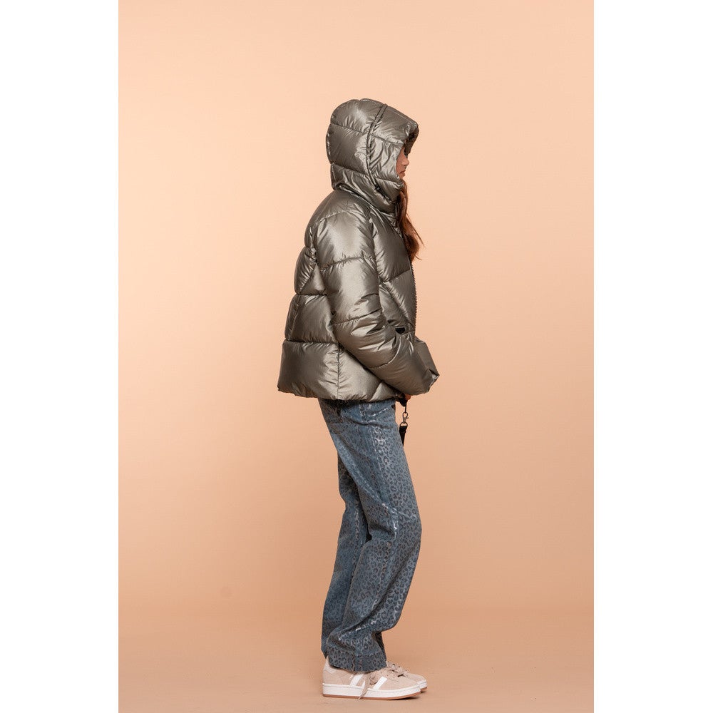 Jacket metallic boxy Groen Jacket metallic boxy Groen