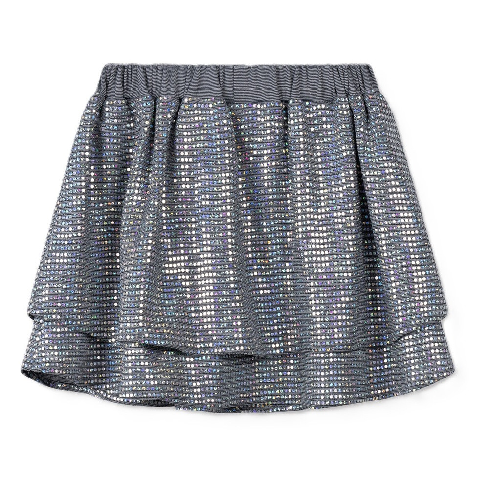 kids knitted sparkle skirt Zilver kids knitted sparkle skirt Zilver