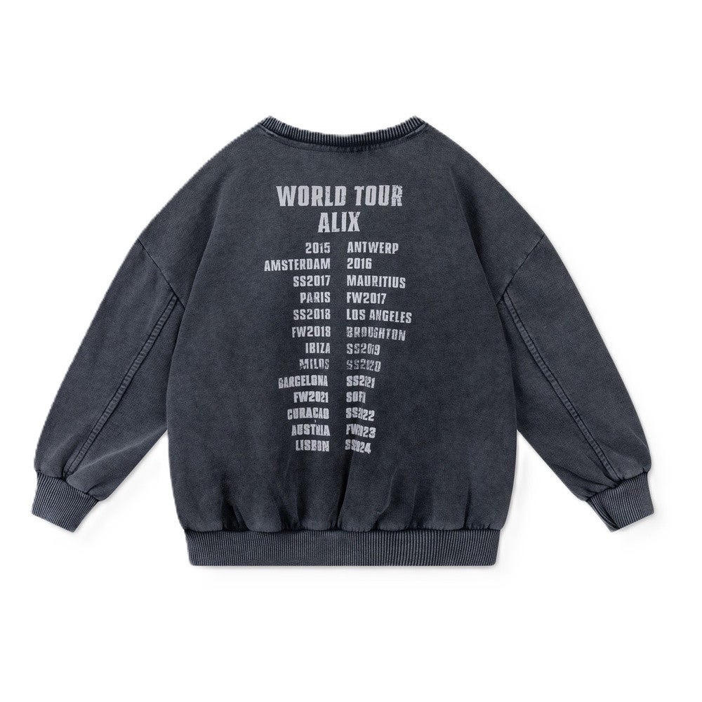 kids knitted alix on tour sweater Grijs kids knitted alix on tour sweater Grijs