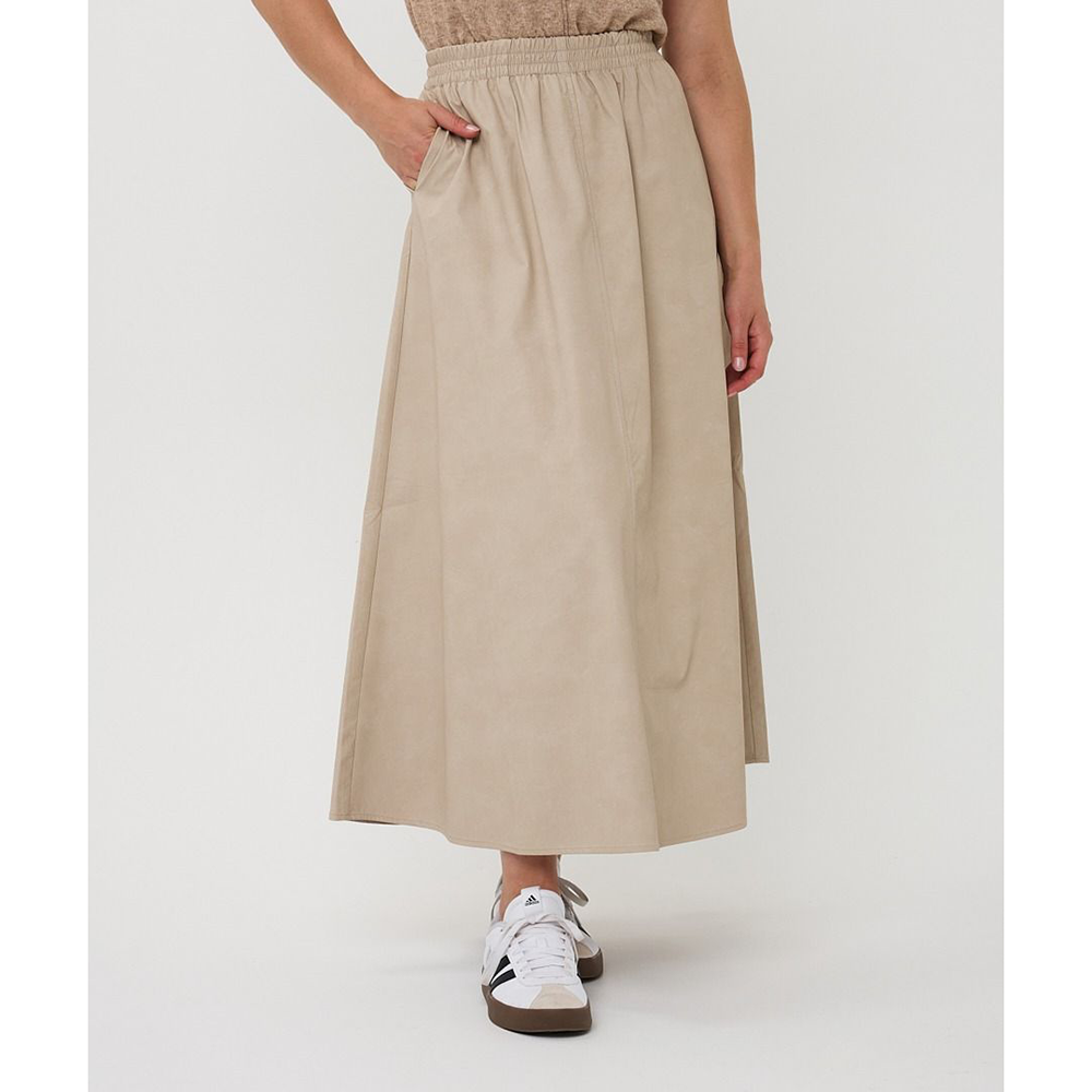 Skirt long lightweight PU Beige Skirt long lightweight PU Beige
