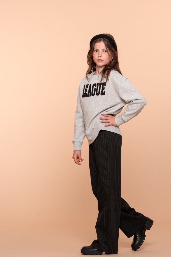 Pants pinstripe Zwart 1 Pants pinstripe Zwart 1