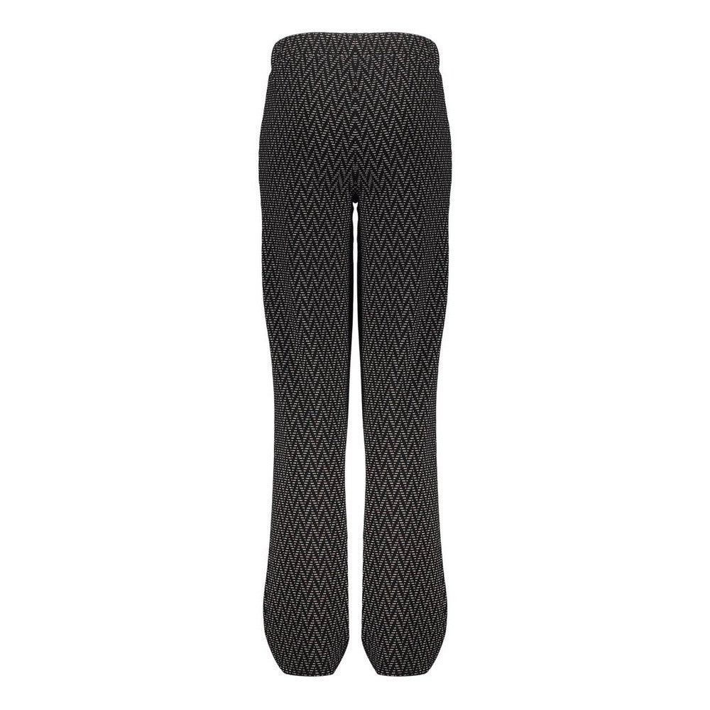 Pants jacquard wide leg Zwart 1 Pants jacquard wide leg Zwart 1