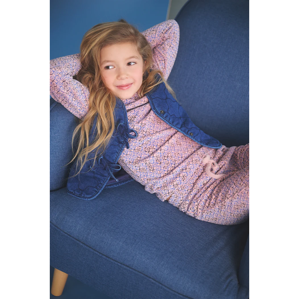 Koss AOP Rib Jersey Tshirt Blauw Koss AOP Rib Jersey Tshirt Blauw