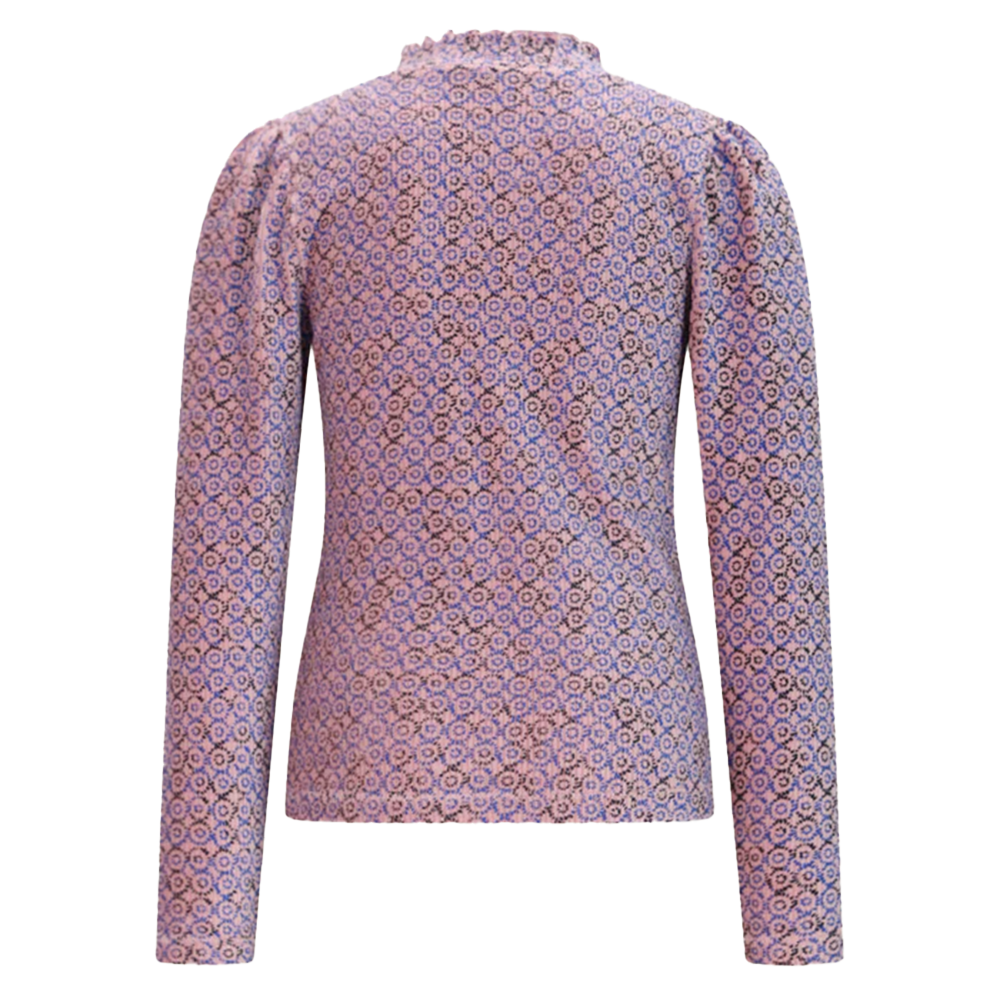 Koss AOP Rib Jersey Tshirt Blauw Koss AOP Rib Jersey Tshirt Blauw