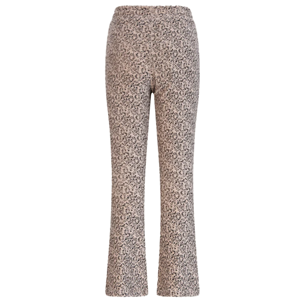 Sady AOP Rib Jersey Flared Pants Off White Sady AOP Rib Jersey Flared Pants Off White