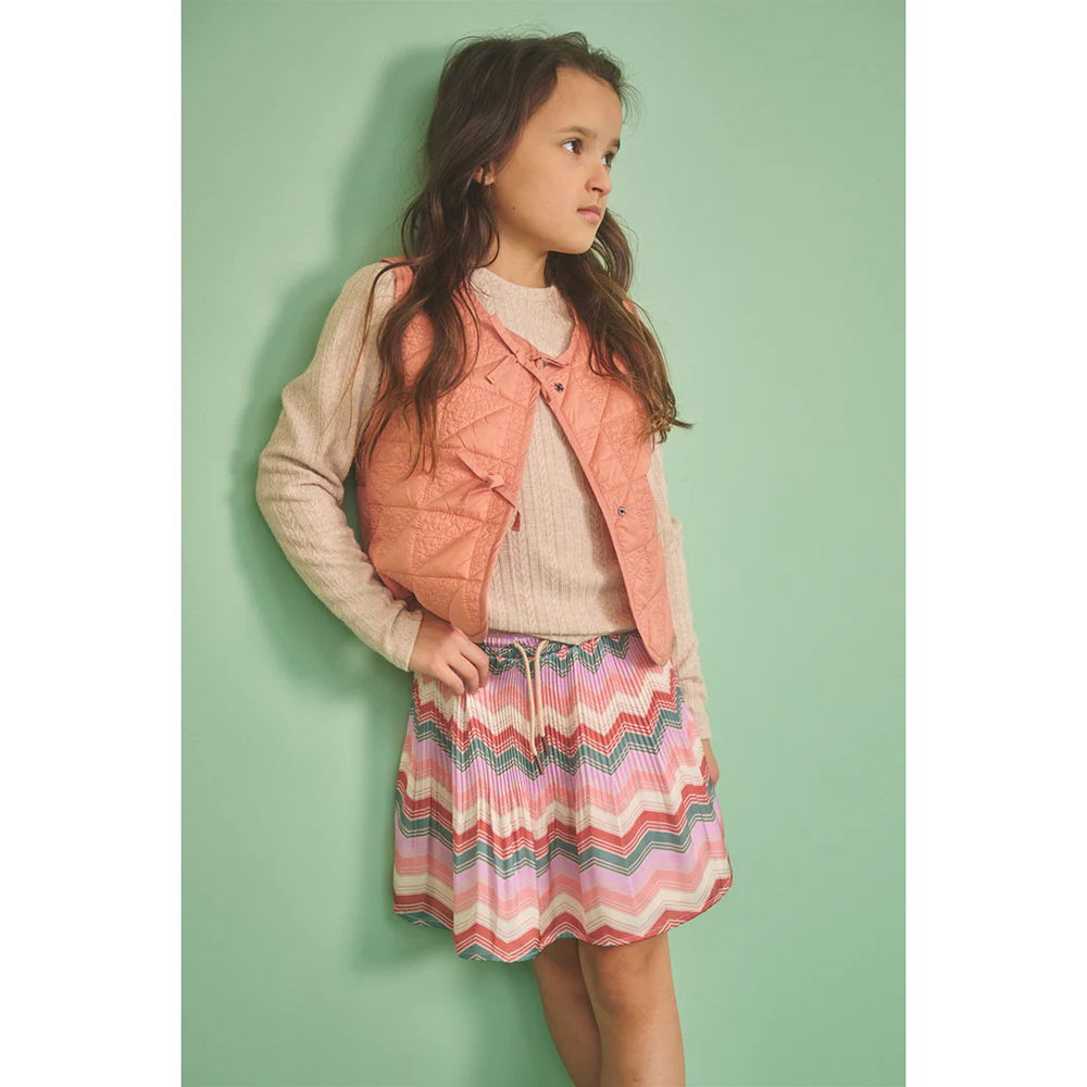 Nulan Plissee Zigzag AOP Skirt Multi Nulan Plissee Zigzag AOP Skirt Multi