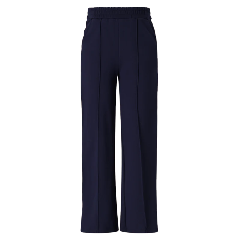Sayla Interlock Wide Leg Pants Blauw Sayla Interlock Wide Leg Pants Blauw