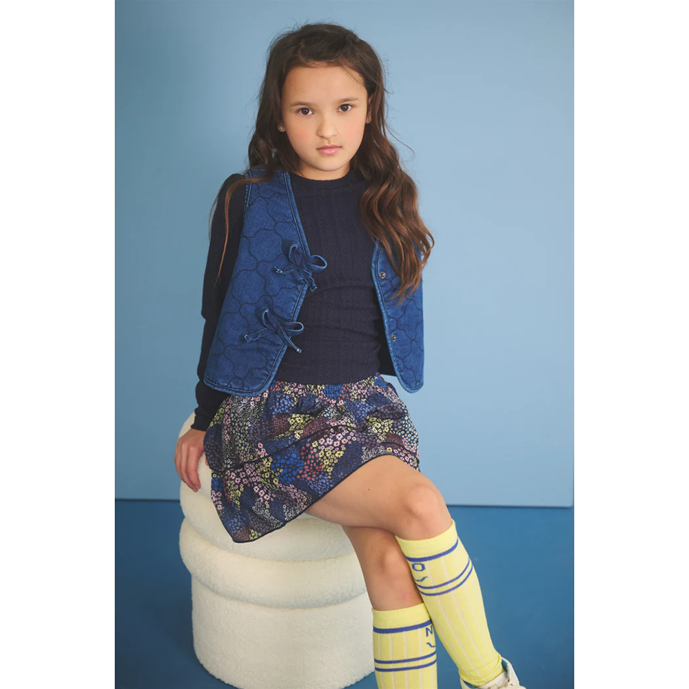 Kiva Fancy Knit Jersey Blauw Kiva Fancy Knit Jersey Blauw