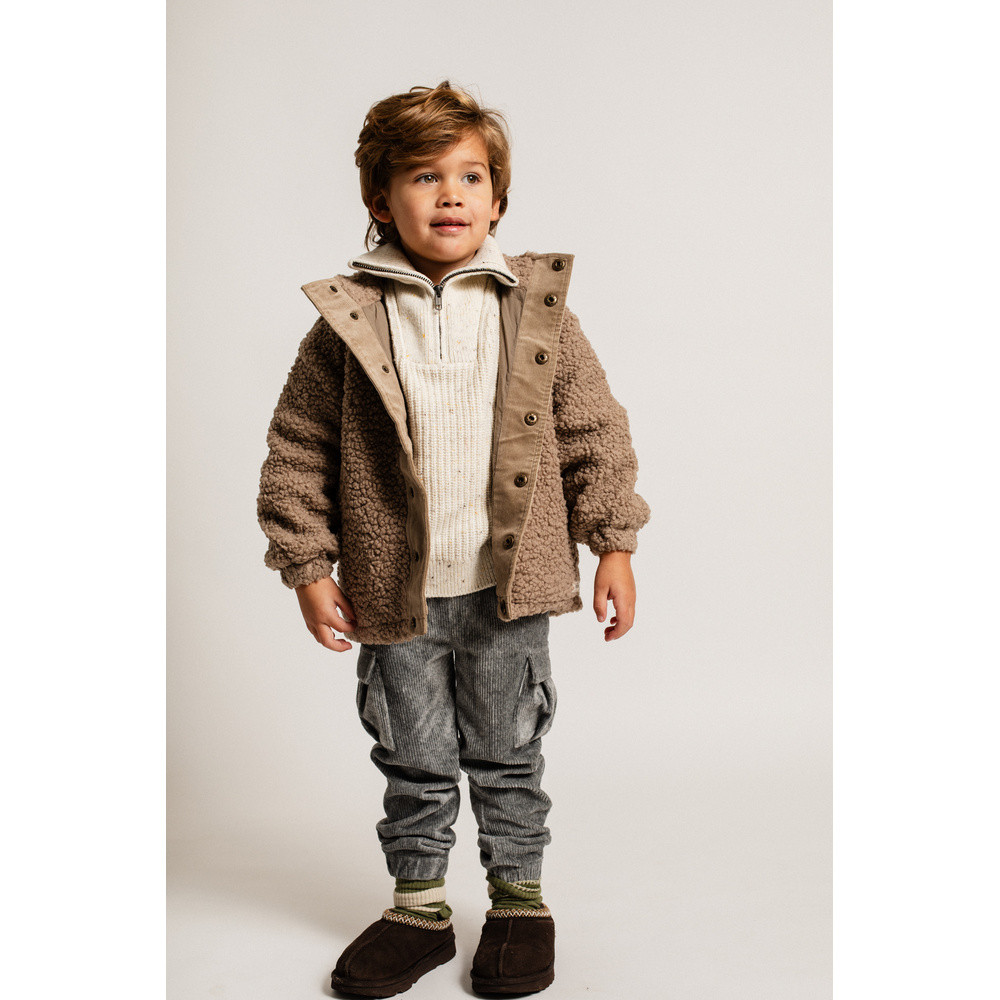 Rances Teddy Cardigan Bruin 1 Rances Teddy Cardigan Bruin 1