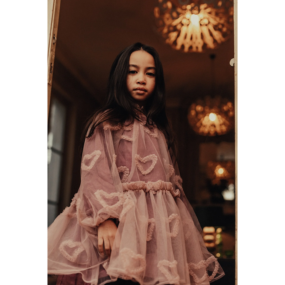 Camberlya Dress Tule Hearts Paars Camberlya Dress Tule Hearts Paars