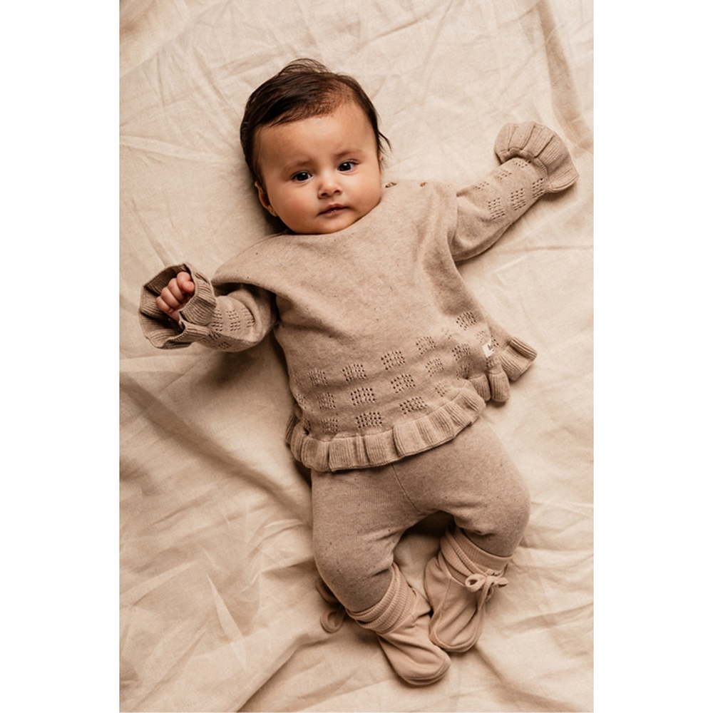 Livres Ruffled Sweater Zand Livres Ruffled Sweater Zand