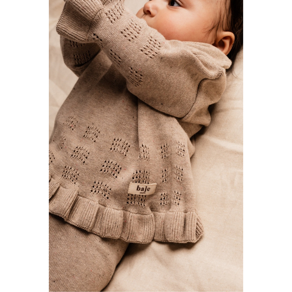 Livres Ruffled Sweater Zand Livres Ruffled Sweater Zand