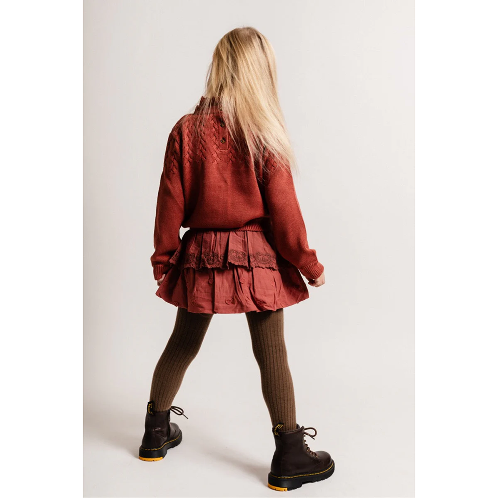 Vallon Ajour Knitted Sweater Rood Vallon Ajour Knitted Sweater Rood