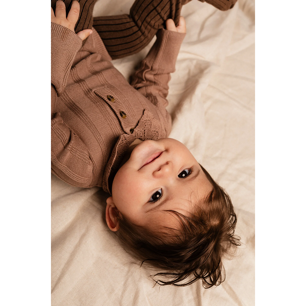 Avusy Romper Rib Ruffled Roze Avusy Romper Rib Ruffled Roze