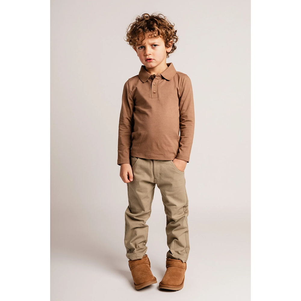 Broc Polo Longsleeve Bruin 1 Broc Polo Longsleeve Bruin 1