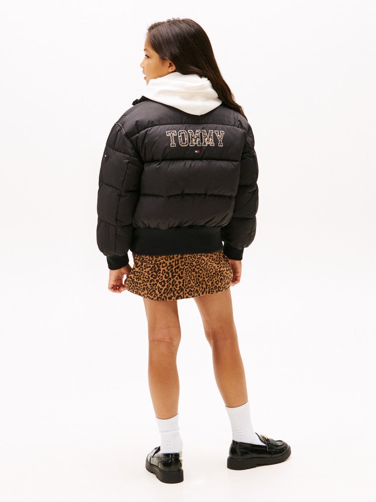 Reversible Puffer Jacket Leopard Zwart 1 Reversible Puffer Jacket Leopard Zwart 1