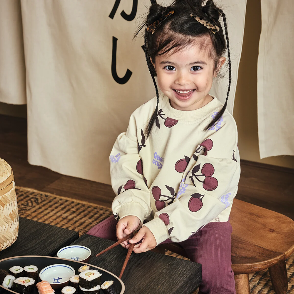 Liefe Mini Sweater Cherries Off White Liefe Mini Sweater Cherries Off White