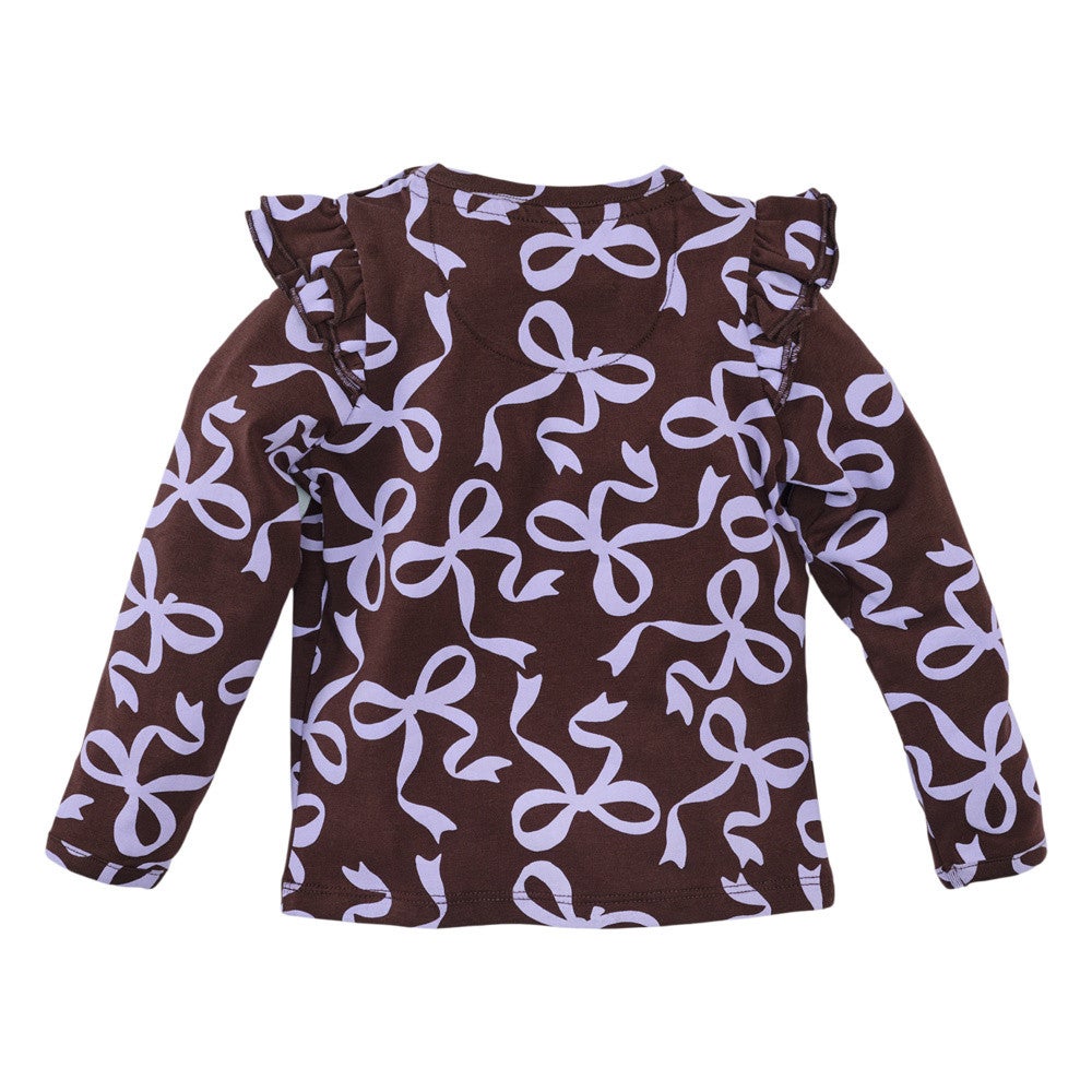 Ammelle Mini Longsleeve Strikjes Bruin 1 Ammelle Mini Longsleeve Strikjes Bruin 1