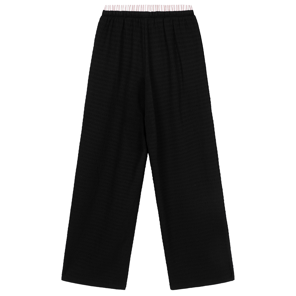 Ladies Knitted Relaxed Wide Pants Mara Zwart 1 Ladies Knitted Relaxed Wide Pants Mara Zwart 1