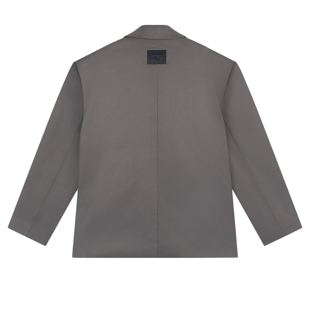 Ladies Woven Overlayed Blazer Adele Antraciet Ladies Woven Overlayed Blazer Adele Antraciet