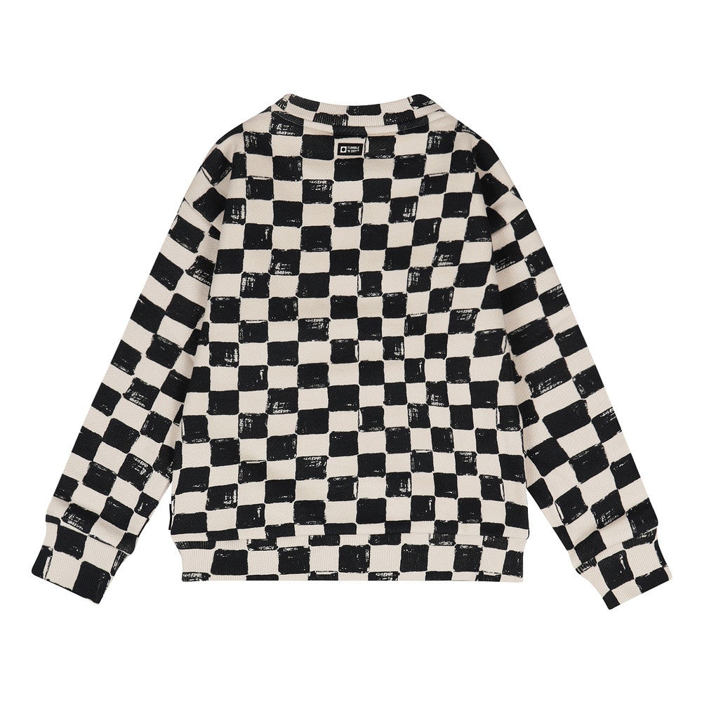 Finish Sweater Blocked Blauw Finish Sweater Blocked Blauw