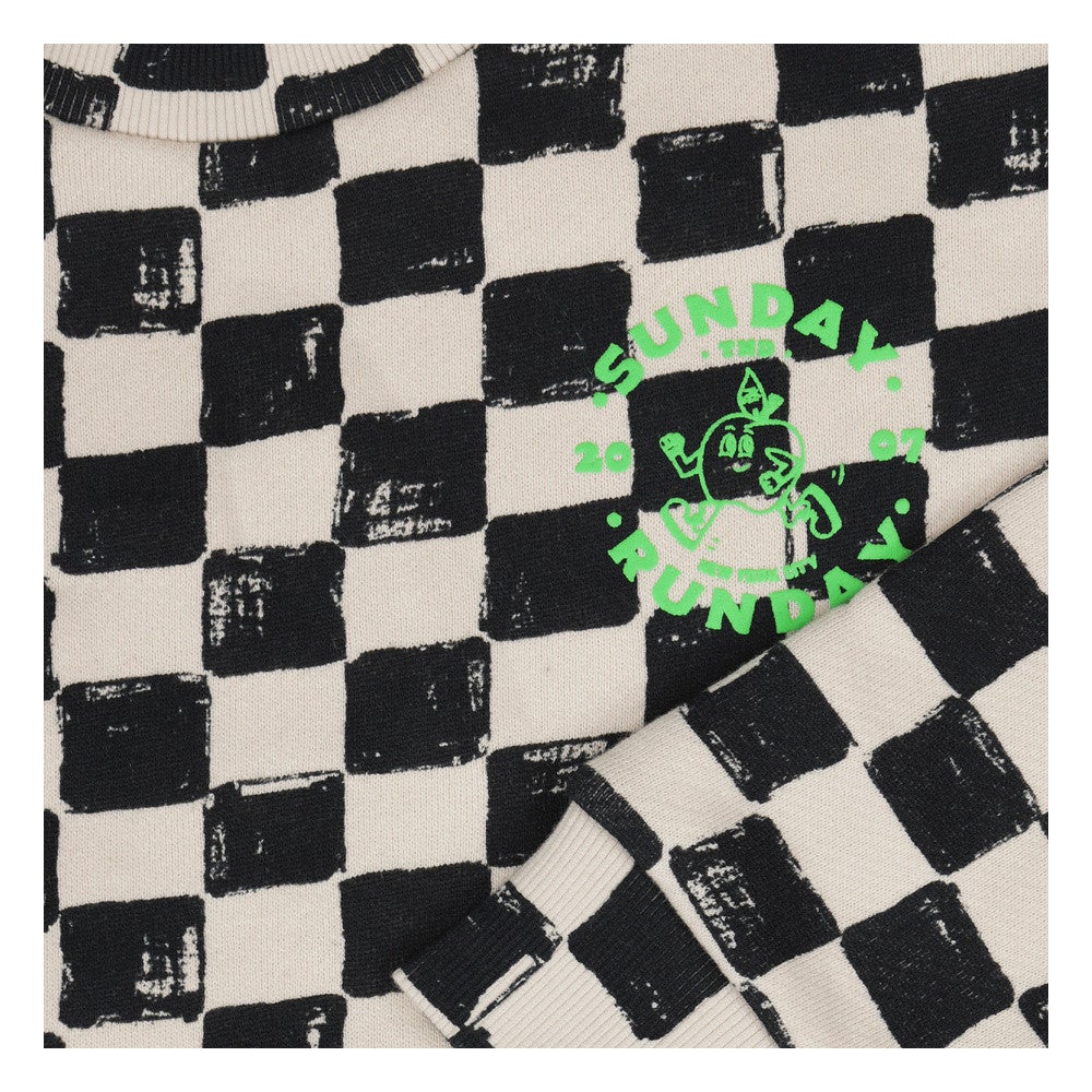 Finish Sweater Blocked Blauw Finish Sweater Blocked Blauw